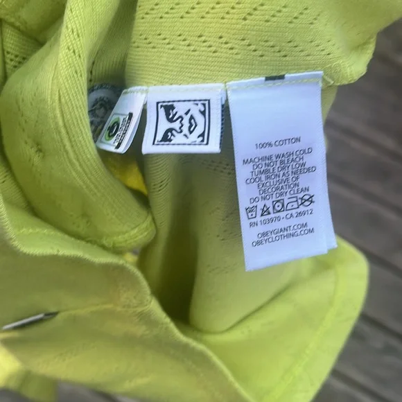 NWT OBEY Alina Pointelle Top, Size L Color Lime Urban Outfitters - Picture 11 of 16